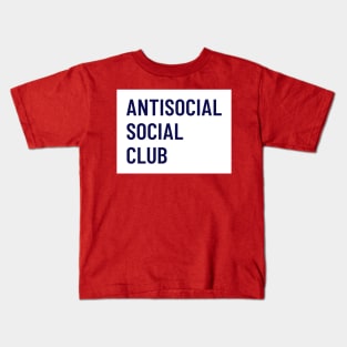 Antisocial By Lamaj Kids T-Shirt